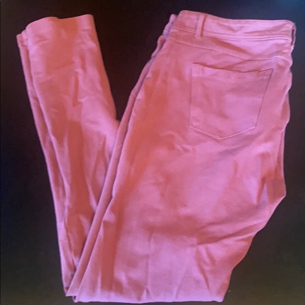 Dusty rose colored jegging